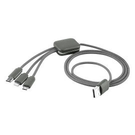 ODON 3IN1, usb charging cable 3 in 1, gray