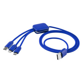 ODON 3IN1, usb charging cable 3 in 1, royal blue
