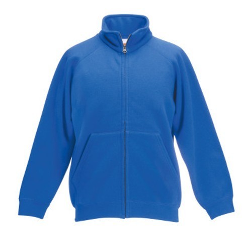 Kids Fruit Of The Loom Premium Sweat Jacket Sweatshirt,