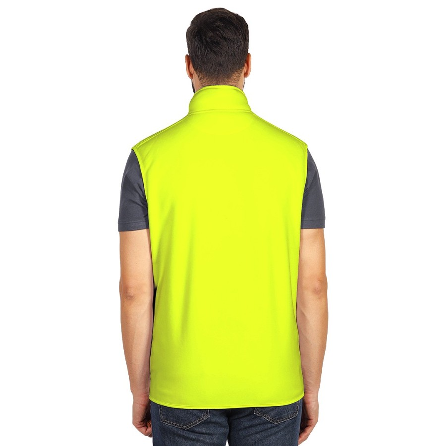 POLARIS VEST, unisex polar fleece vest, neon yellow