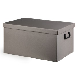 TUTTO, troslojna samosklopiva poklon kutija sa poklopcem, siva