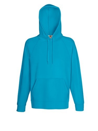 Fruit of the Loom, Lightweight Hooded Sweat, muški duks sa kapuljačom,  azurno plava, L