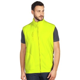 POLARIS VEST, prsluk od brušenog flisa, neon žuti