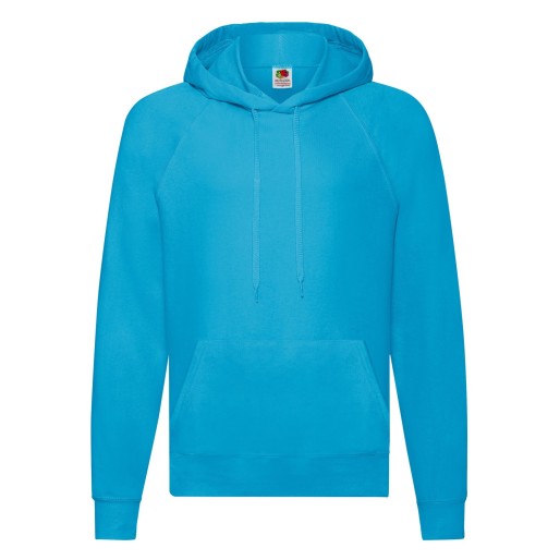 Fruit of the Loom, Lightweight Hooded Sweat, Men's Hooded Hoodie, Azure Blue, XL