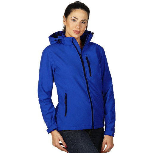 PROTECT WOMEN, ženska softshell jakna sa skidajućom kapuljačom rojal plava