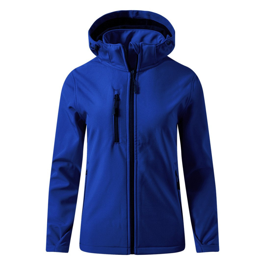 PROTECT WOMEN, ženska softshell jakna sa skidajućom kapuljačom rojal plava