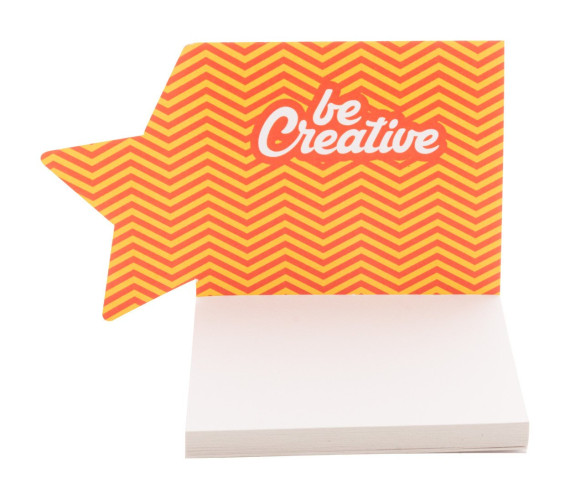 CreaStick Xmas custom sticky notepad, star