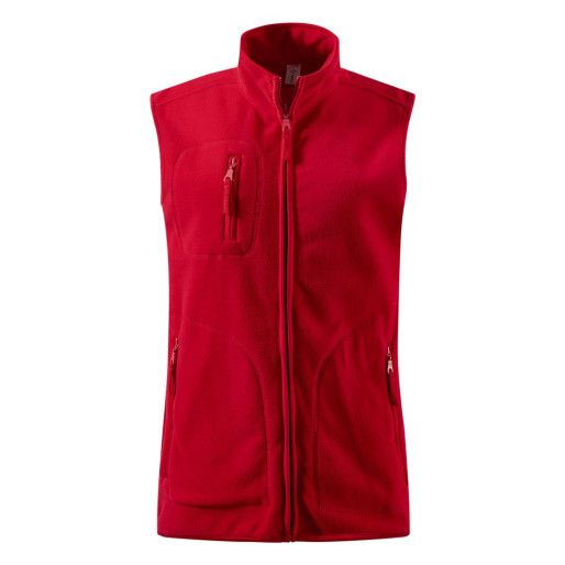 POLARIS VEST, prsluk od brušenog flisa, crveni