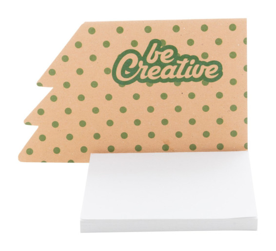 CreaStick Xmas Eco custom sticky notepad, Christmas tree