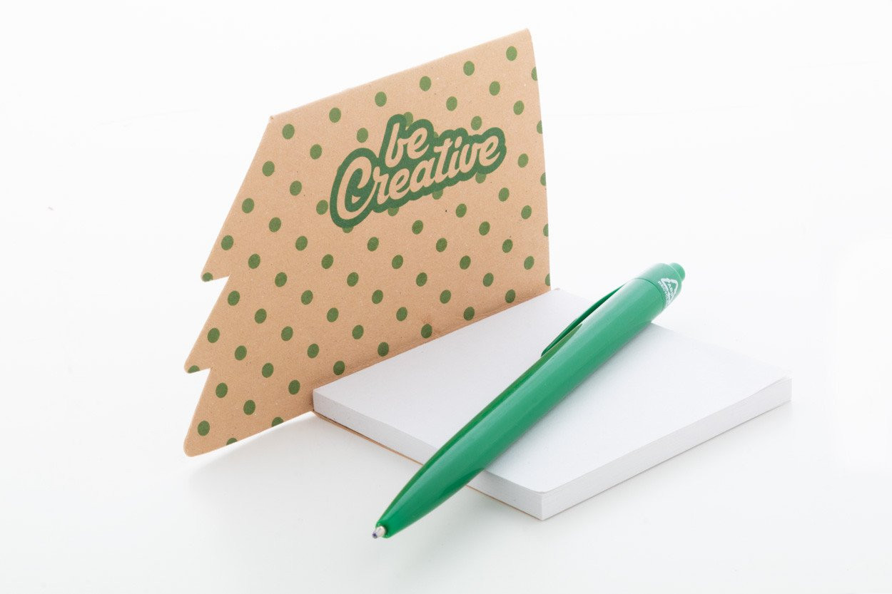 CreaStick Xmas Eco custom sticky notepad, Christmas tree