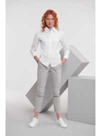 RUSSELL EASY CARE OXFORD Women's Long Sleeve Shirt
