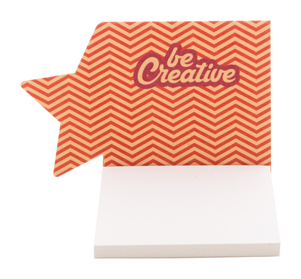 CreaStick Xmas Eco custom sticky notepad, star