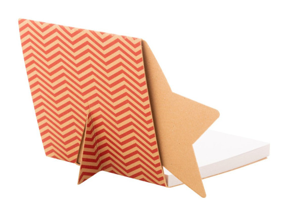 CreaStick Xmas Eco custom sticky notepad, star