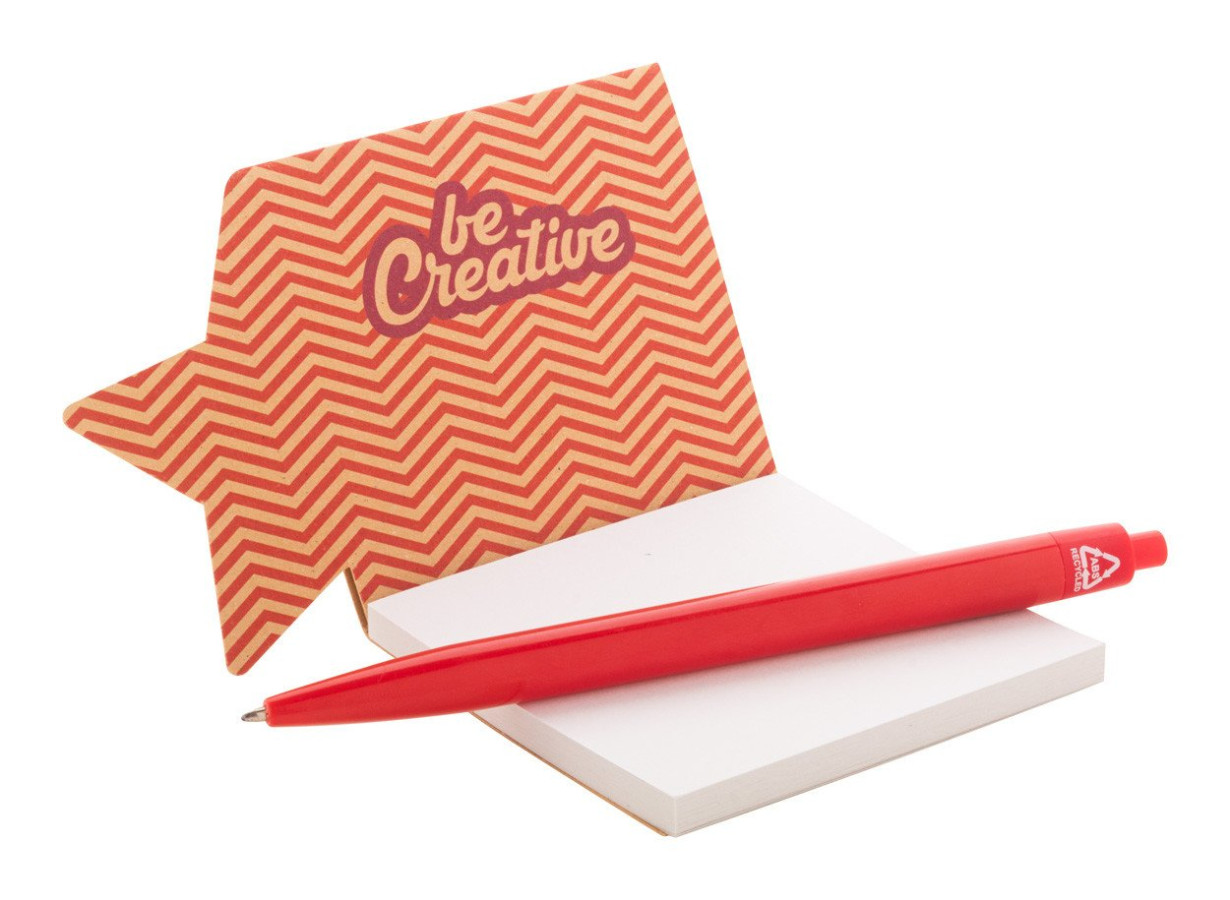 CreaStick Xmas Eco custom sticky notepad, star