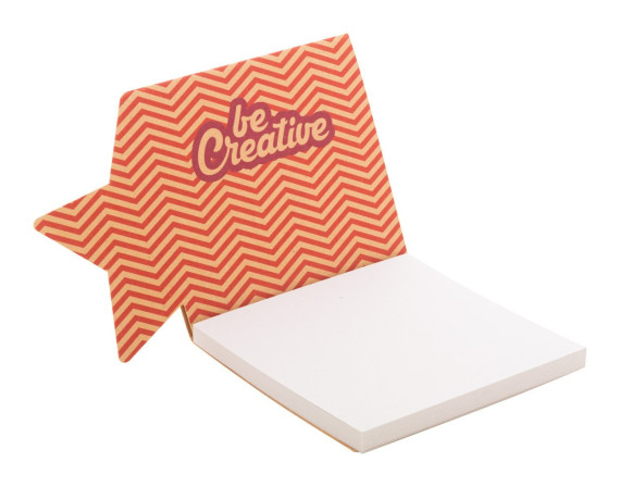 CreaStick Xmas Eco custom sticky notepad, star
