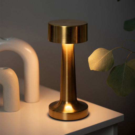 JADE, led stona lampa zlatna