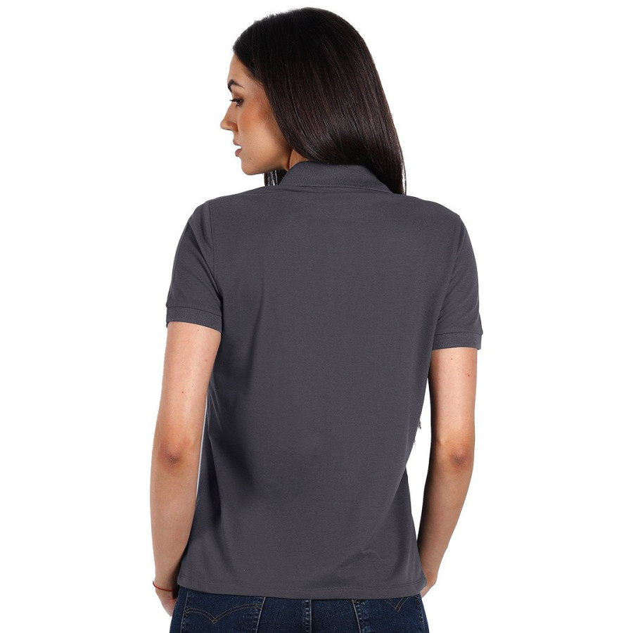 GO GREEN LADY, women's polo shirt, 180 g/m2, dark gray