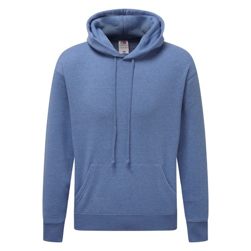 Fruit of the Loom, PREMIUM HOODED SWEAT, duks sa kapuljačom, retro melirana ljubičasta