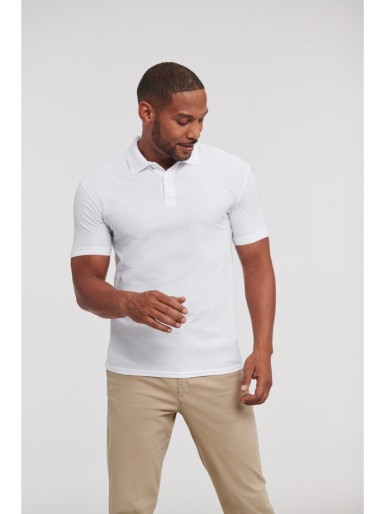 Russell Authentic Eco Polo muška majica bela XS