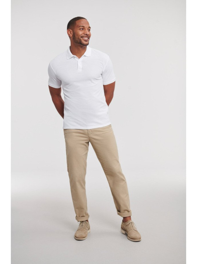 Russell Authentic Eco Polo muška majica bela XS