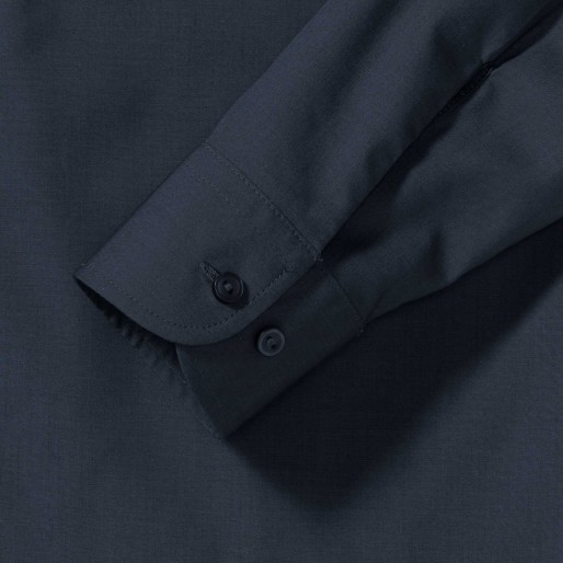 RUSSELL Women's Long Sleeved POLYCOTTON EASY CARE POPLIN Shirt