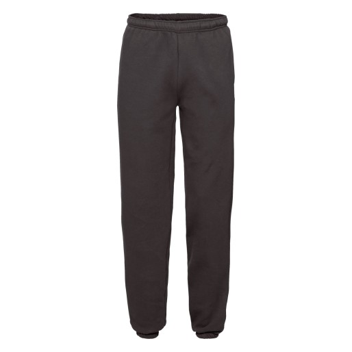 Fruit of the Loom, Premium Elasticated Cuff Jog Pants, premium trenerka sa ranflom, ,crna