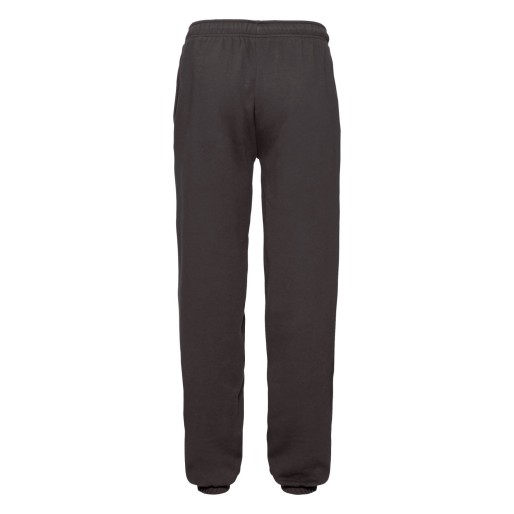 Fruit of the Loom, Premium Elasticated Cuff Jog Pants, Premium Ruffle Tracksuit,, Black