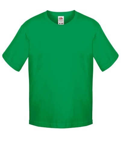 Fruit of the Loom, Sofspun, Men's Cotton Short Sleeve T-shirt, kelly green, 3-4