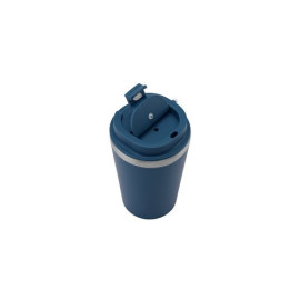 SPITZ. Putna šolja napravljena od nerđajućeg čelika (90% recikliranog) sa spoljnim zidom od PP i mat završnom obradom 460 mL