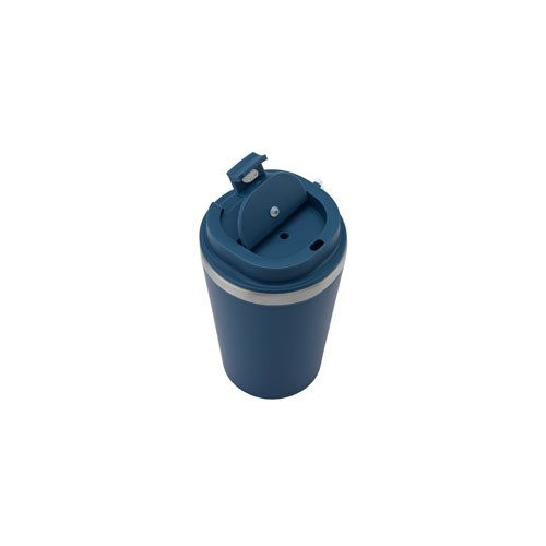 SPITZ. Putna šolja napravljena od nerđajućeg čelika (90% recikliranog) sa spoljnim zidom od PP i mat završnom obradom 460 mL