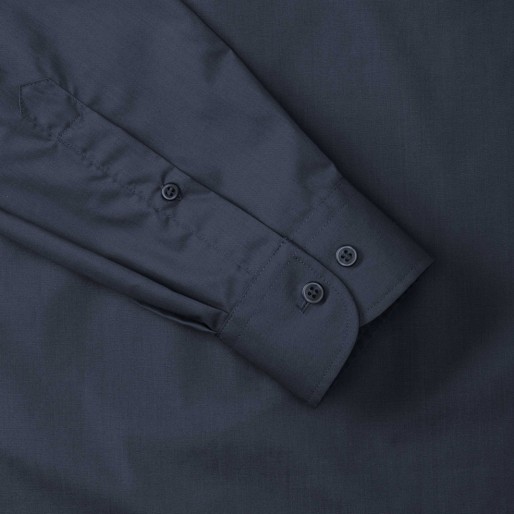 RUSSELL muška košulja sa dugim rukavima POLYCOTTON EASY CARE POPLIN, tamno teget, 4XL