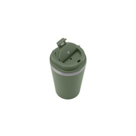 SPITZ. Putna šolja napravljena od nerđajućeg čelika (90% recikliranog) sa spoljnim zidom od PP i mat završnom obradom 460 mL