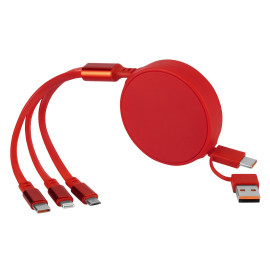 ONES 6IN1, usb type-c kabl za punjenje i prenos podataka, 6 u 1, crveni