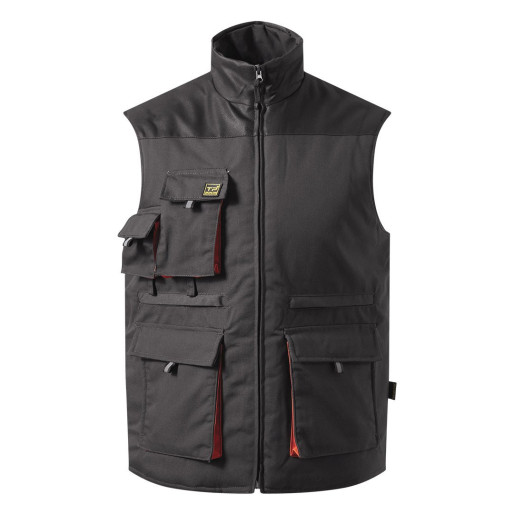 HAMMER VEST, workwear bodywarmer dark gray