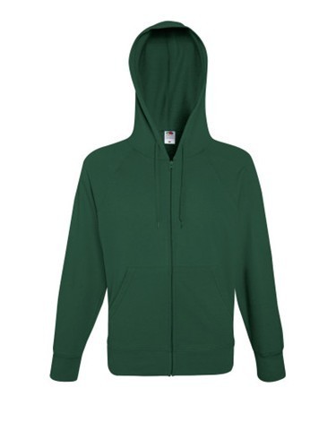 Fruit of the Loom, Lightweight Hooded Sweat Jacket, muški duks sa kapuljačom, tamno zelena, 2XL