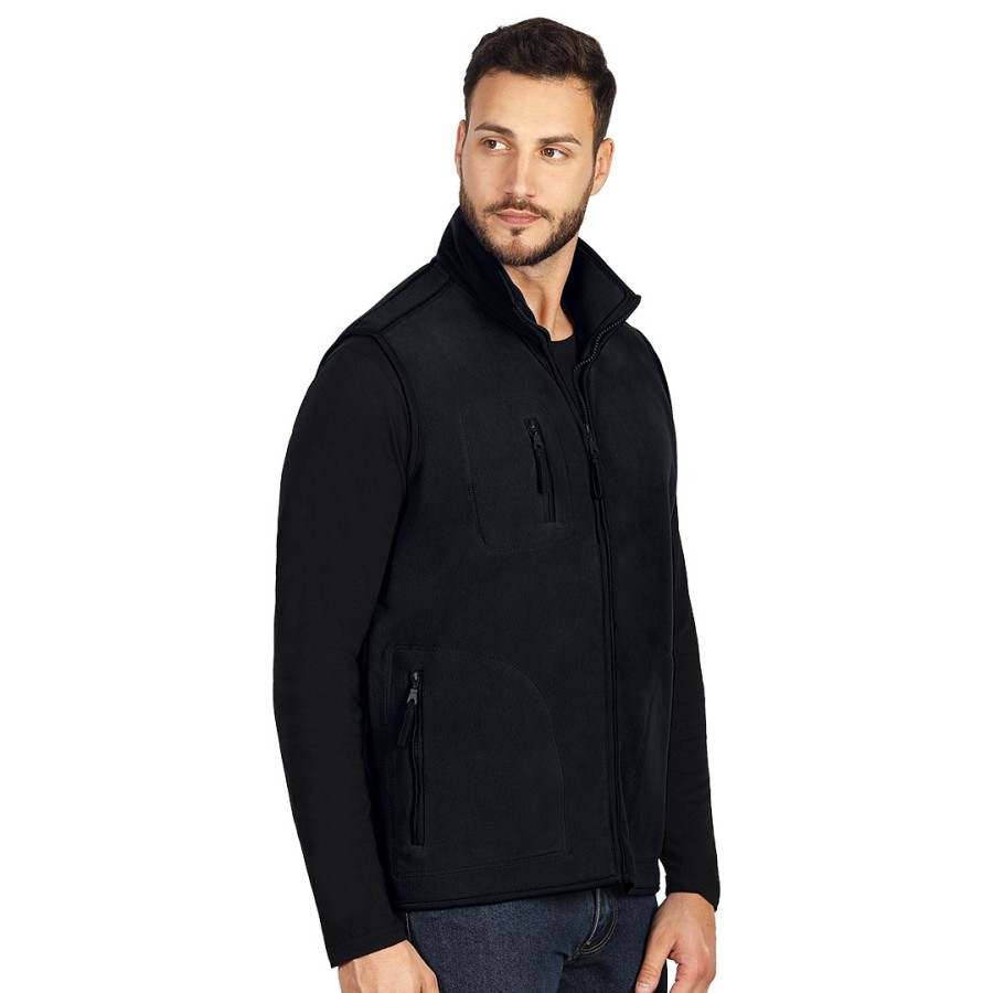 POLARIS VEST, prsluk od brušenog flisa, plavi