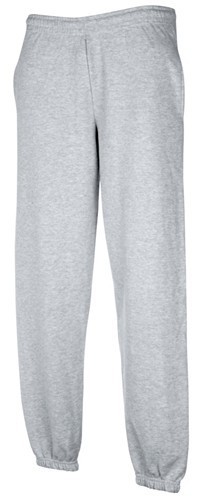 Fruit of the Loom, Premium Elasticated Cuff Jog Pants, Premium Ruffle Tracksuit,, Ash Gray