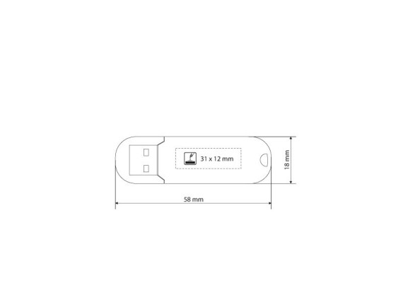 STICK, USB Flash memorija, 4GB, crvena