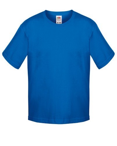 Fruit of the Loom, Sofspun, men's cotton cotton t-shirt, royal blue, 14-15