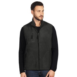 POLARIS VEST, prsluk od brušenog flisa, tamno sivi