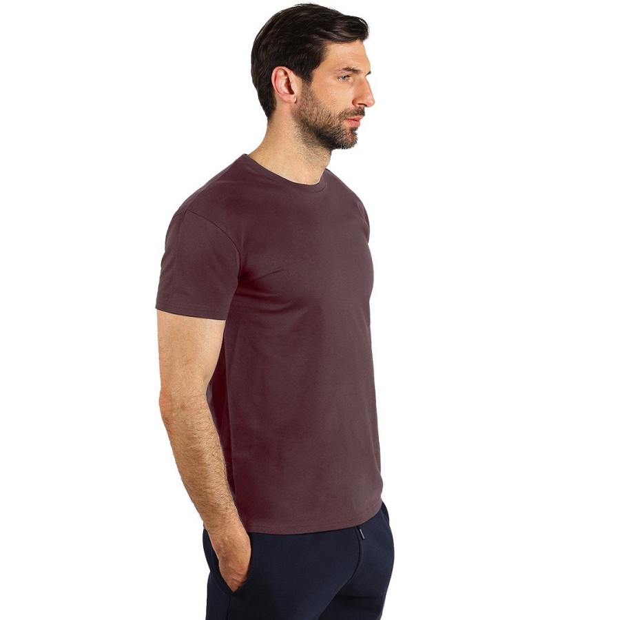 TERRA MEN, organic cotton t-shirt, 150 g/m2, plum