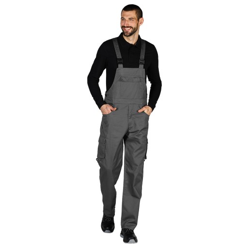 CRAFT BIB PANTS, working bib pants  dark gray
