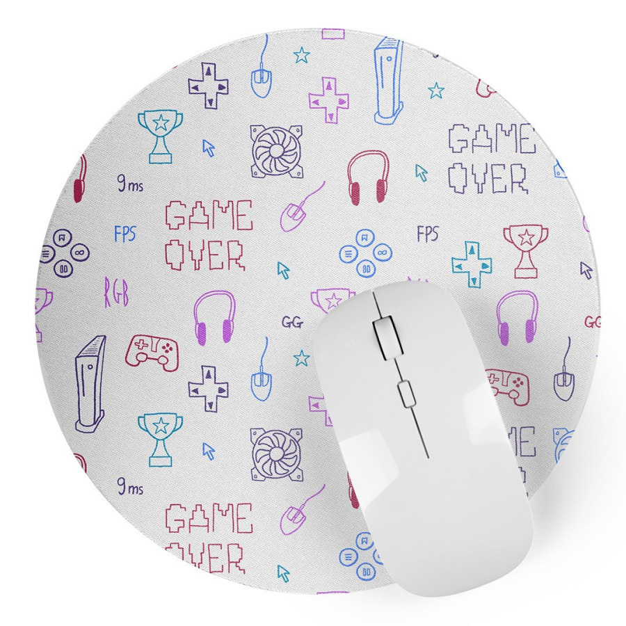 SPOT PAD, podloga za kompjuterski miš, bela