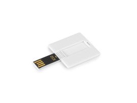 QUBE CARD, USB Flash memorija, 4GB, bela