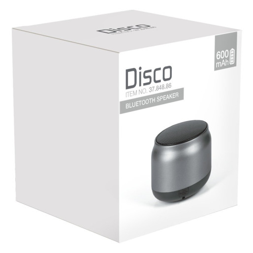 DISCO, bluetooth zvučnik, tamno metalni