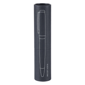 ARES SOFT, metal ball pen in a paper tube, white