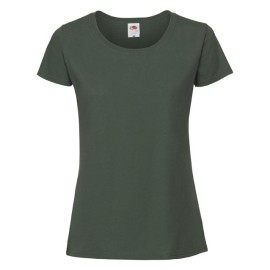 Fruit of the Loom, Ladies Iconic Ringspun Premium T, ženska majica kratkih rukava, šumska zelena, S