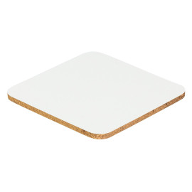 SUBLI WHITE SQUARE, sublimation coaster, white