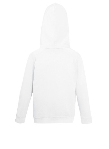 Fruit of the Loom, Kids Lightweight Hooded Sweat, dečija dukserica sa kapuljačom, bela, 5-6