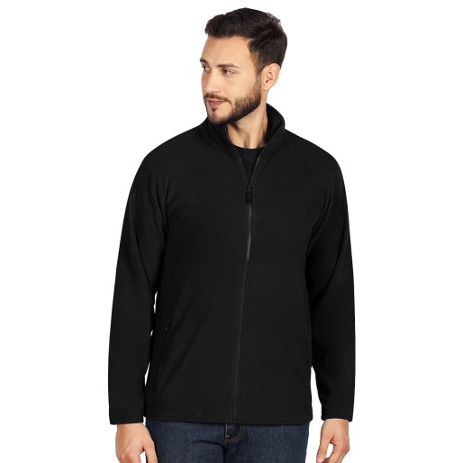 GLECHER, unisex polar fleece sweatshirt, black